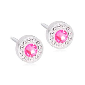 BRILLIANCE HALO 6 MM, CRYSTAL/SHINY ROSE