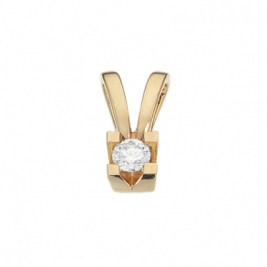 0.10 ct. Rdgulds vedhng