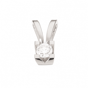 0.20 ct. Hvidgulds vedhng