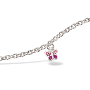 S�lv arml�nke med sommerfugl