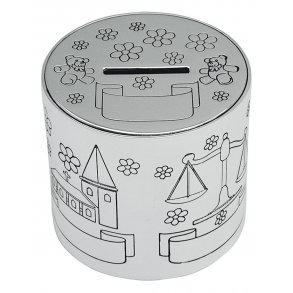 SLVPLET Sparebsse med motiver 