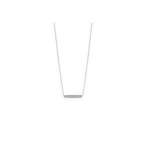 Sif Jakobs Halskde Simeri med hvide zirkoner