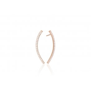 Sif Jakobs reringe Fucino Grande - 18 kt. rosaforgyldt med hvide zirkoner