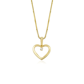 14 karat R�dgulds hjerte