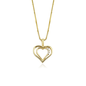 14 karat R�dgulds hjerte