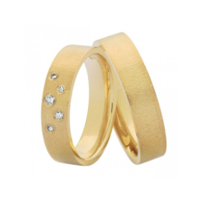 Forlovelses- eller Vielsesringe i 14kt.