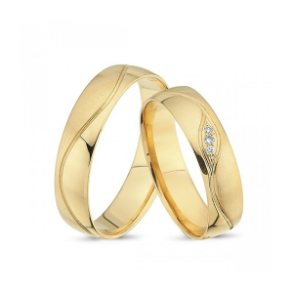  Forlovelses- eller Vielsesringe i 14kt.