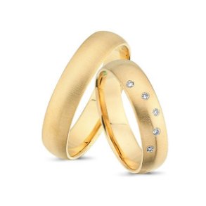 Forlovelses- eller Vielsesringe i 14kt.