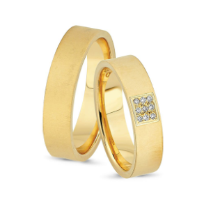 Forlovelses- eller Vielsesringe i 14kt.