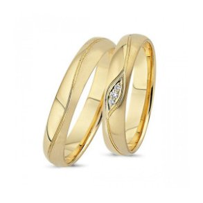 Forlovelses- eller Vielsesringe i 14kt.