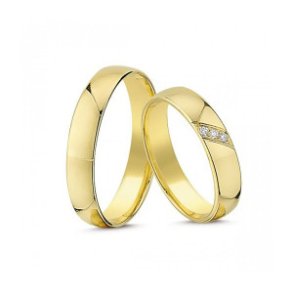 Forlovelses- eller Vielsesringe i 14kt.