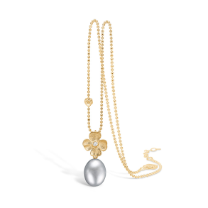 Slv forgyldt halskde