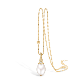 Slv forgyldt halskde