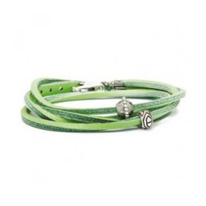 Lderarmbnd, grn, uden ls 